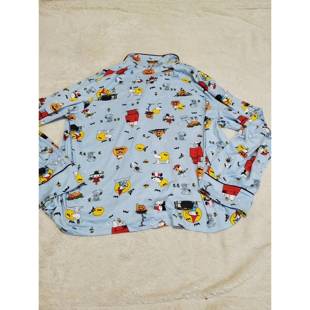 Beauty Sleep Social x Peanuts Snoopy Pumpkin Halloween Pajama Top‎ Pants Set XL